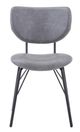 Jofran Inc. Urban Archive Owen Black/Gray Upholstered Side Chair-3