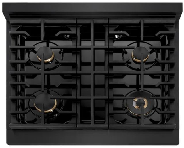 ZLINE Paramount 30" Black Stainless Steel Gas Cooktop-2