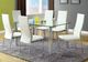 Furniture of America® Kalawao 2-Piece Chrome/White Side Chair Set-2