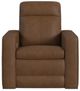 Flexsteel® Dutch Cortado Leather Power Swivel Gliding Recliner with Power Headrest and Lumbar-1