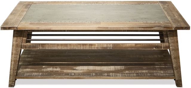 Riverside Furniture Rowan Rough-Hewn Gray Coffee Table-0