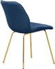Primo™ International 3719 2-Piece Navy Blue Accent Chair Set with Gold Legs-3