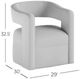 Jofran Inc. Lexy Spa Swivel Accent Chair-2