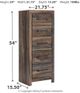 Signature Design by Ashley® Drystan Brown Rustic Narrow Chest-2