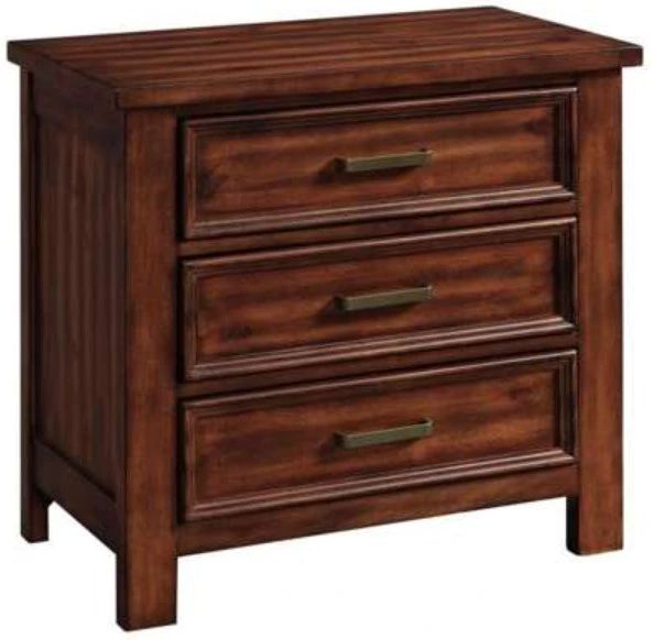 Elements International Sullivan Rich Cherry Nightstand-0