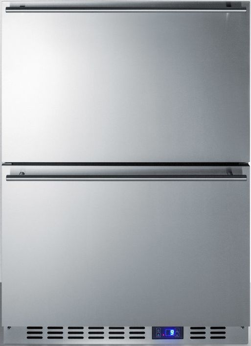 Summit® 3.4 Cu. Ft. Stainless Steel Outdoor Upright Freezer-0