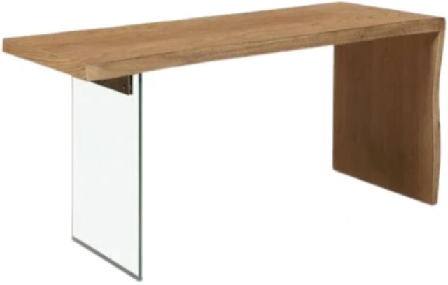 Modus Furniture One Bisque Top Console Table with Clear Base-0