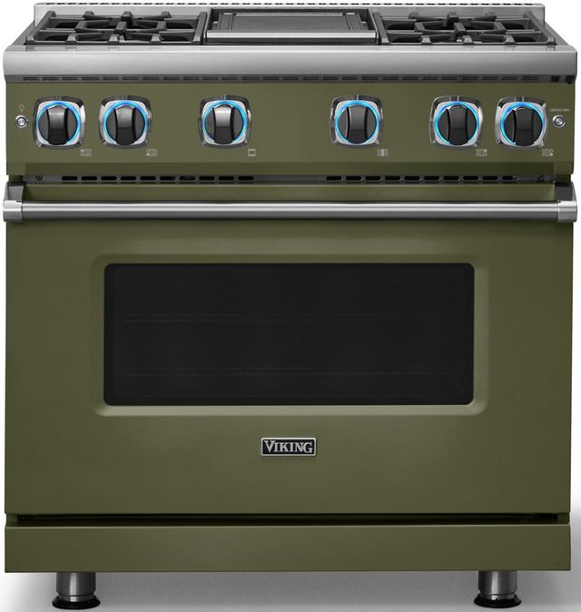 Viking® 7 Series 36" Martini Pro Style Natural Gas Range with Griddle-3