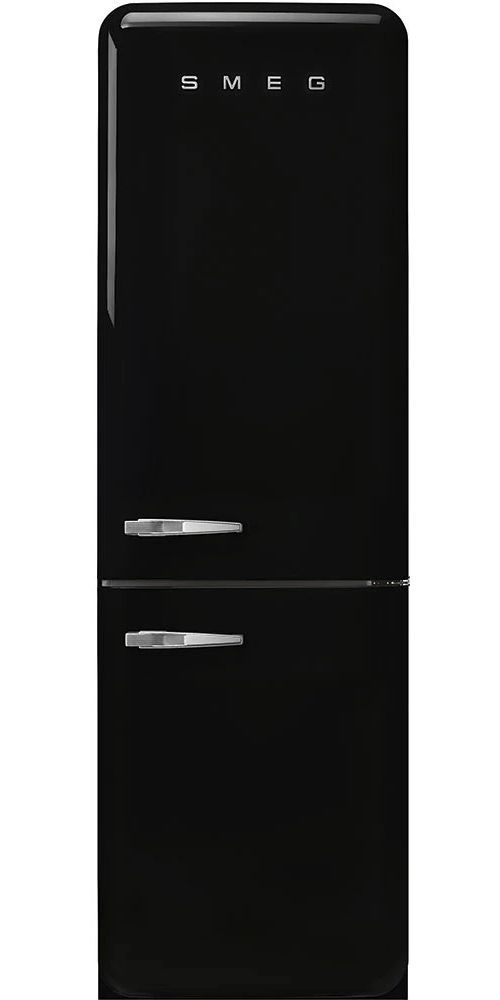 Smeg 50's Retro Style Aesthetic 11.7 Cu. Ft. Black Bottom Freezer Refrigerator-0