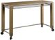 Hammary® Maya Natural Pecan Counter Console with Two Stools-2
