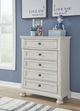 Signature Design by Ashley® Robbinsdale Antique White 48" Chest of Drawers-4
