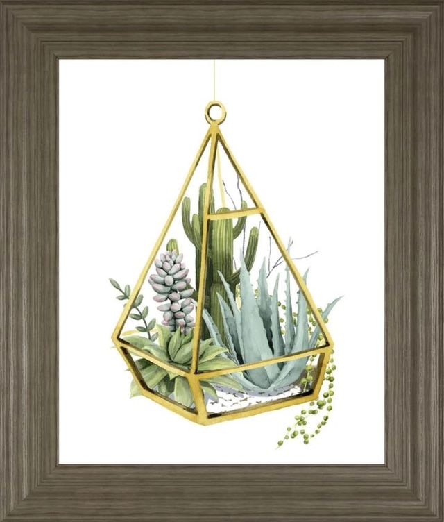 Classy Art Gold/Green Wild Terrarium III by Grace Popp Wall Art-0