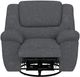 Catnapper® Trifecta Smoke Manual Swivel Recliner-4