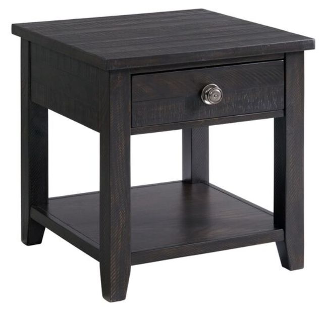 Elements International Kendyl Espresso Occasional End Table-0