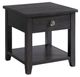 Elements International Kendyl Espresso Occasional End Table-0