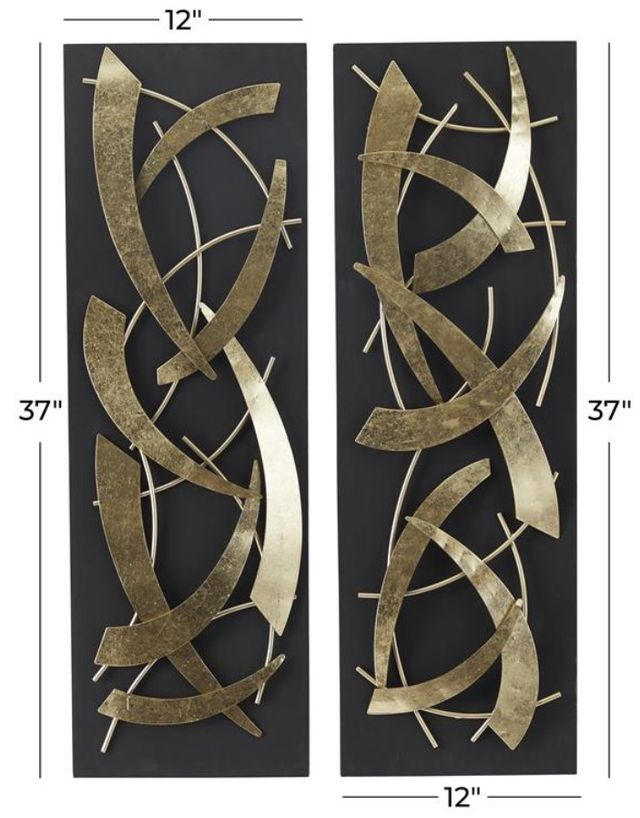Deco Marche 2-Piece Abstract Dimensional Wall Decor Set-3