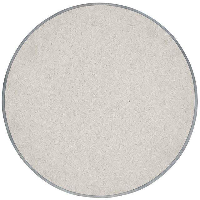 Universal Explore Home™ Oasis White Coral Cocktail Table with Silver Base-2