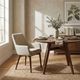 LH Home Fritz Dark Grey/Taupe Dining Arm Chair-1