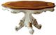 ACME Furniture Picardy Cherry Oak Round Dining Table with Antique Pearl Base-0