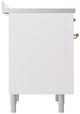 Ilve® Nostalgie II Series 36" White Pro Style Induction Range-4