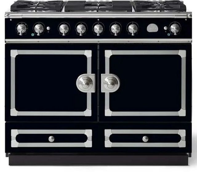 La Cornue CornuFe 110 43" Gloss Black Pro Style Dual Fuel Range-0