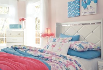 Signature Design by Ashley® Dreamur Champagne Full Panel Bed-3
