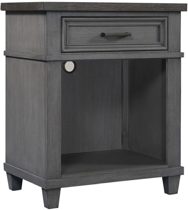 aspenhome® Caraway Aged Slate Nightstand-0