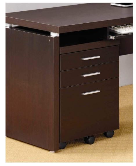 Coaster® Skylar Cappuccino Mobile Pedestal File Cabinet-3