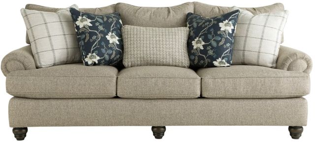 Craftmaster® Customizable Craftmaster Essentials Set-Back Paneled Roll Arm Sofa-2