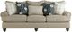 Craftmaster® Customizable Craftmaster Essentials Set-Back Paneled Roll Arm Sofa-2