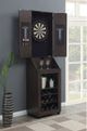 Elements International Bones Brown Dartboard Cabinet-1