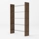 VIG Furniture Modrest Glencoe Walnut Glass Bookshelf-3