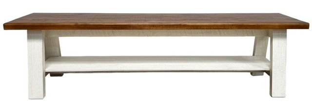 Million Dollar Rustic White Bench-0