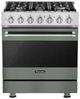 Viking® 3 Series 30'' Eucalyptus Propane Gas Pro Style Dual Fuel Range-0