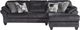 Hughes Furniture® 21900 2-Piece Wonderland Slate Right-Arm Facing Sectional-0