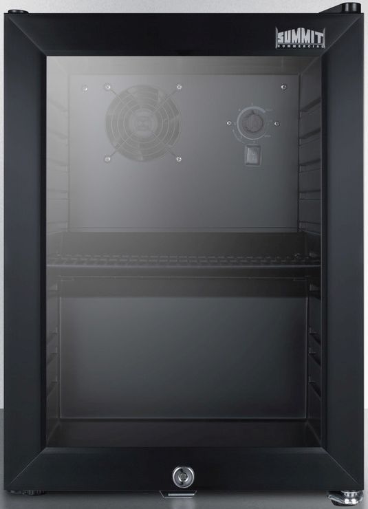 Summit® Commercial Series 14" 0.9 Cu. Ft. Jet Black Beverage Center-0