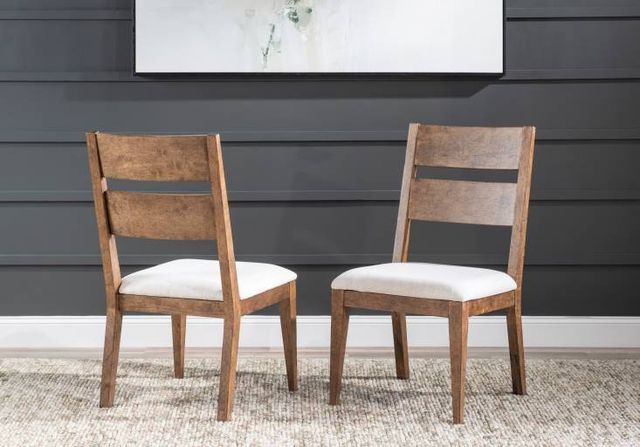 Legacy Classic Artisan's Place 2-Piece Vintage Pine/White Ladder Back Side Chair Set-2
