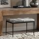 Classic Home Achen Black/Sparrow Gray Hide 28" Bench -1