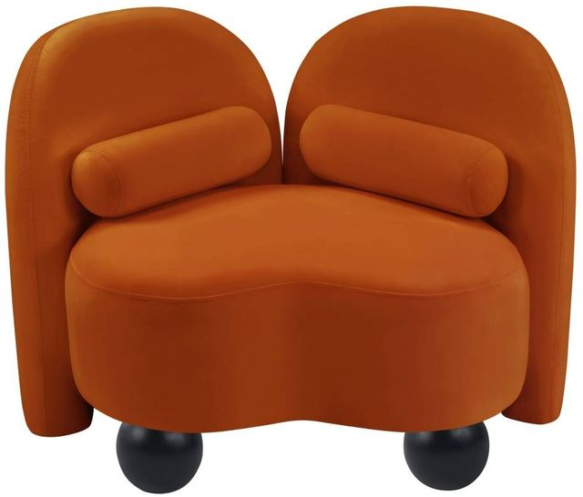 Meridian Furniture Daphne Cognac Velvet Accent Chair-1