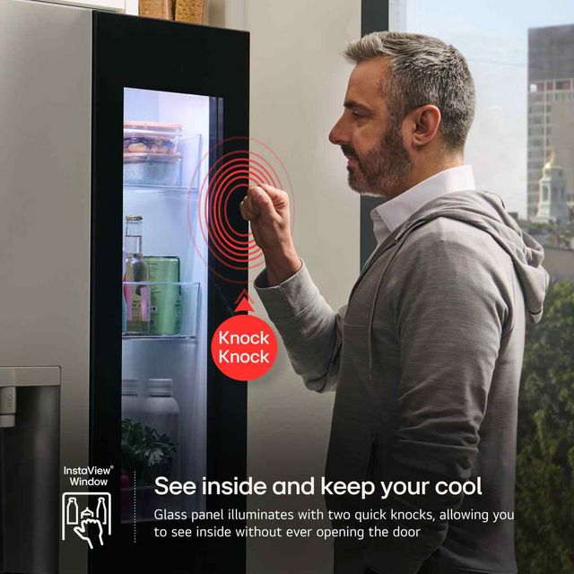 LG 36 in. 28.6 Cu. Ft. PrintProof™ MyColor™ Stainless Steel French Door Refrigerator-16