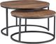 Powell® Wynter Brown Nesting Coffee Table with Black Frame-0