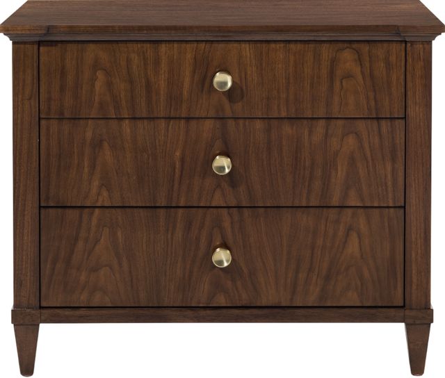 Hooker® Furniture Archives Classic Walnut 3-Drawer Nightstand-2