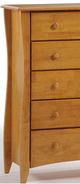 Night & Day Furniture™ Clove Cases Medium Oak  Drawer Chest-1