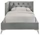 Elements International Amberley Gray Twin Upholstered Daybed-1