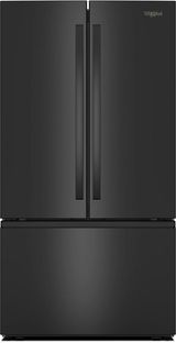 Whirlpool 36 in. 30.5 Cu. Ft. Black French Door Refrigerator with Interior Water Dispenser