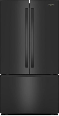 Whirlpool 36 in. 30.5 Cu. Ft. Black French Door Refrigerator with Interior Water Dispenser