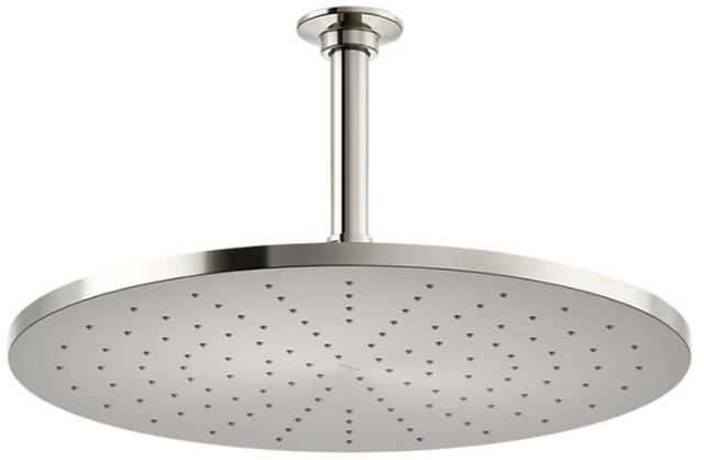KOHLER® Contemporary Vibrant Polished Nickel 2.5 GPM Round 14” Single-Function Rainhead-0