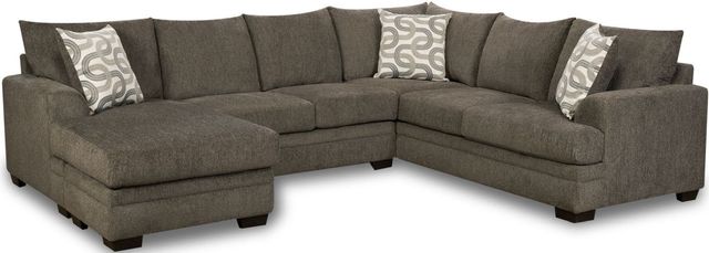 Behold™ Home Bailey 2-Piece Charcoal L-Shape Right-Arm Facing Sofa Sectional