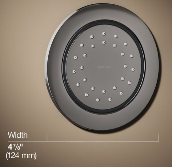 KOHLER® WaterTile® Vibrant Titanium 1.0 GPM 27-Nozzle Single-Function Body Spray-2