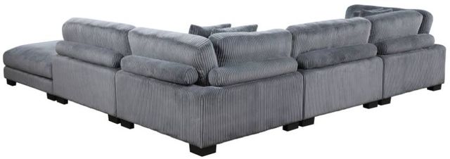 Homelegance® Traverse 2-Piece Plush Gray Modular Sectional with Ottoman-3